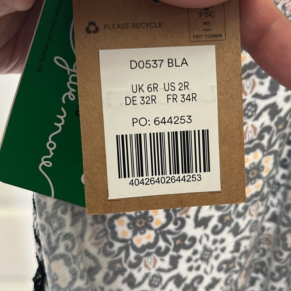 Boden Ruffle Wrap Stretch Jersey Mini Dress Black Opulent Pome Women's sz 2 New - Picture 9 of 11